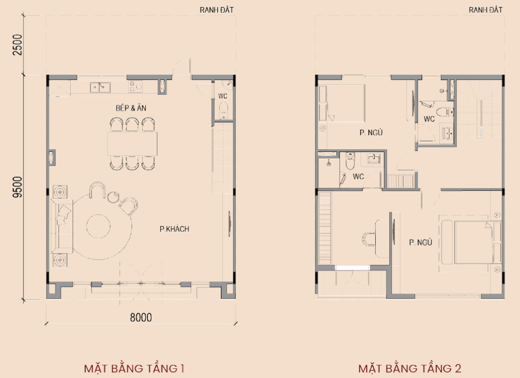 Mat Bang Tang 1 2 Lien Ke Nha Vuon Vin Dan Phuong